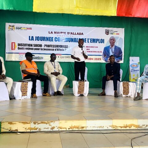 Dr. Gildas ZODOME, PDG de Biophyto S.A. a pris part à la Journée Communale de l&rsquo;Emploi d&rsquo;Allada 2025